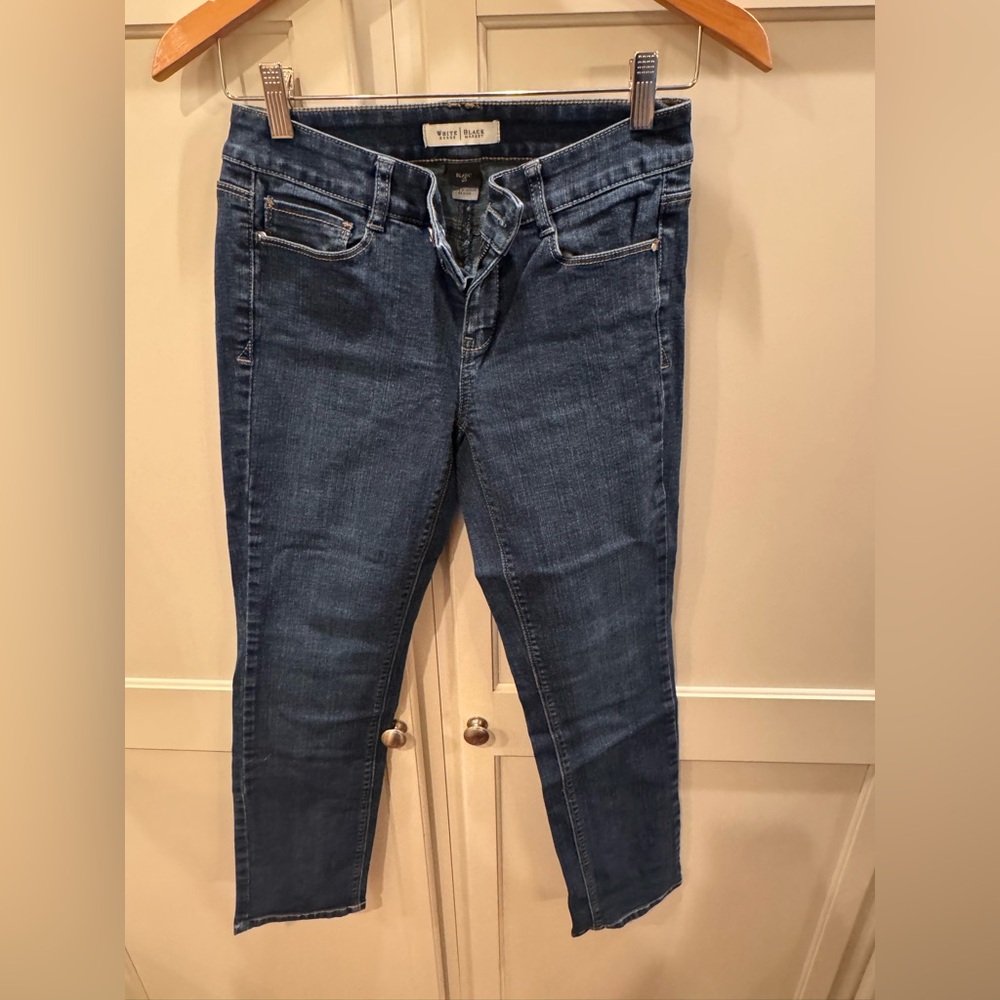 White House Black Market Dark Blue Skinny Jeans